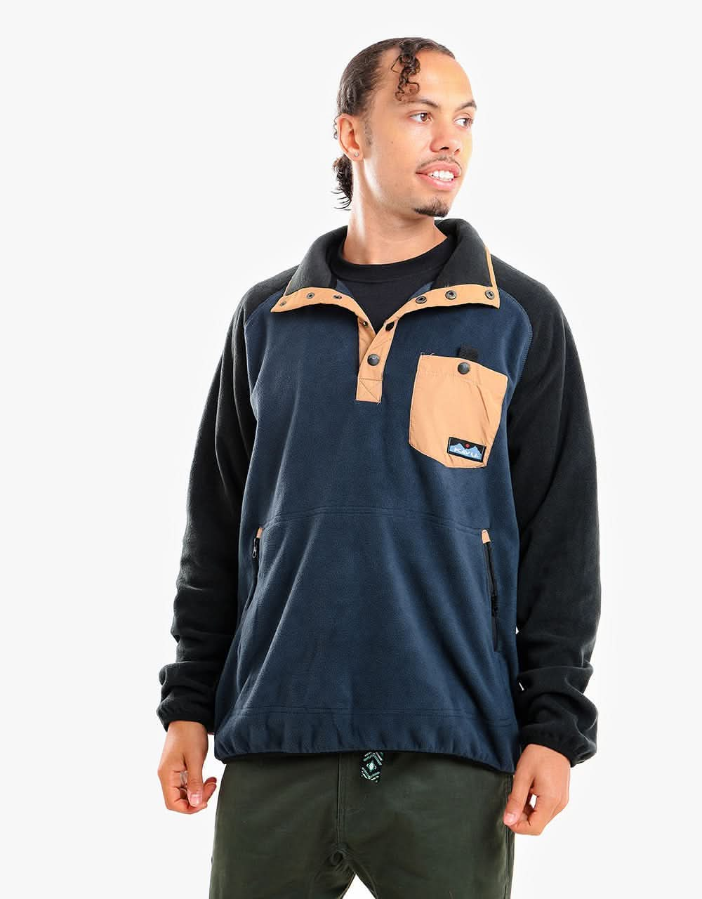 KAVU Teannaway Snap Fleece - Marine Walker