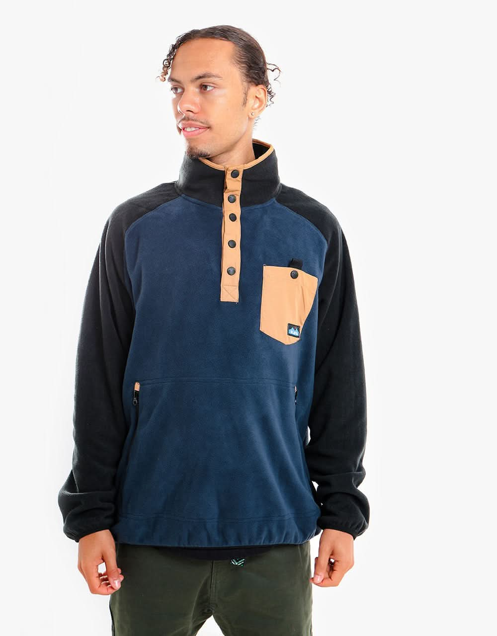 KAVU Teannaway Snap Fleece - Marine Walker