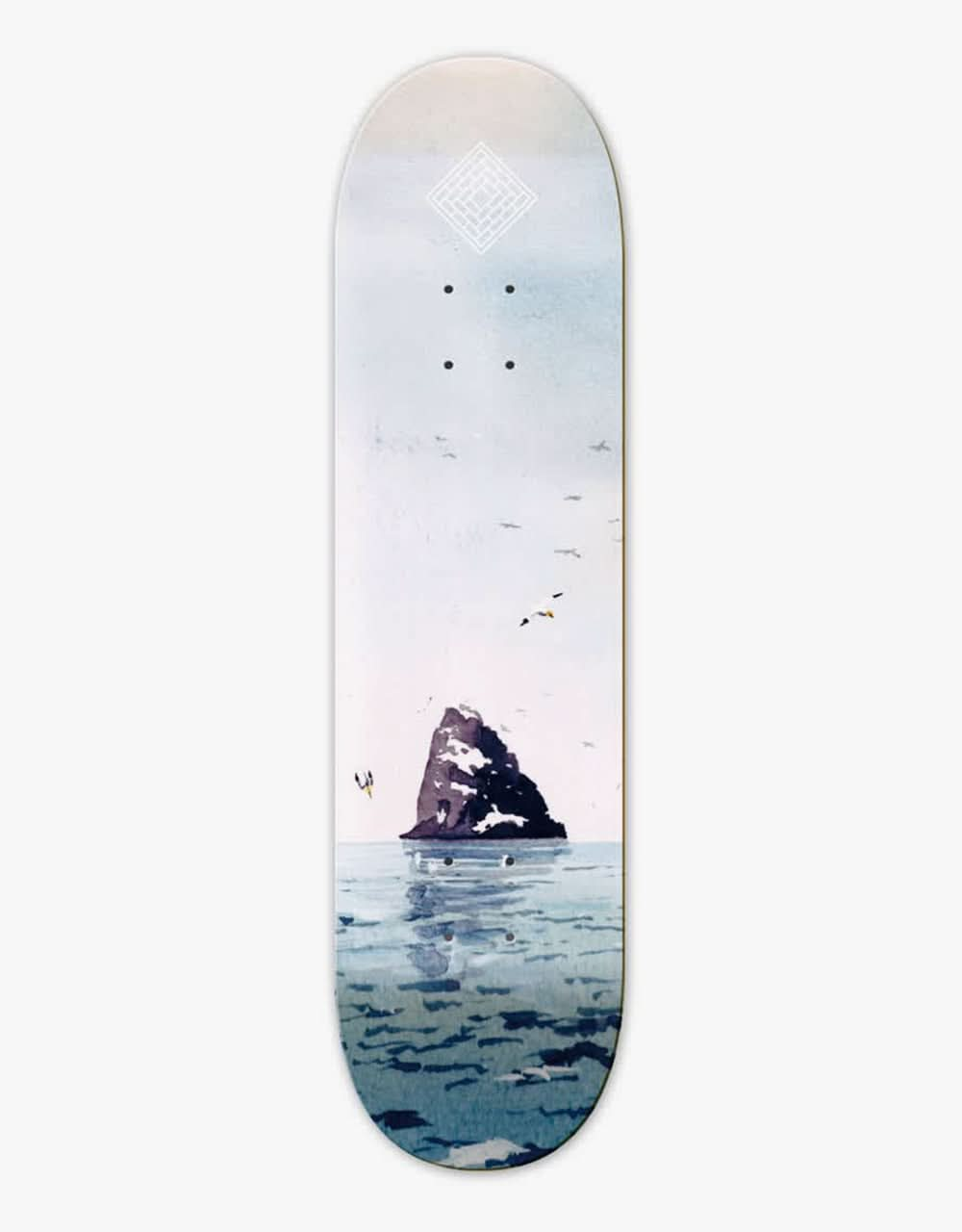 The National Skateboard Co. Black Rock Skateboard Deck - 8.5"