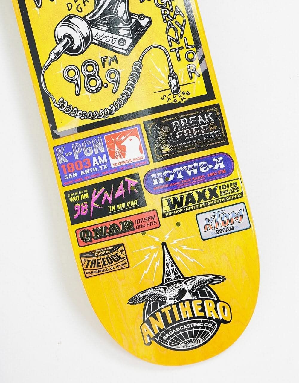 Anti Hero Taylor Broadcasting Skateboard Deck - 8.25"