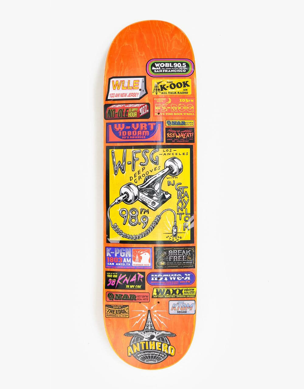 Anti Hero Taylor Broadcasting Skateboard Deck - 8.25"