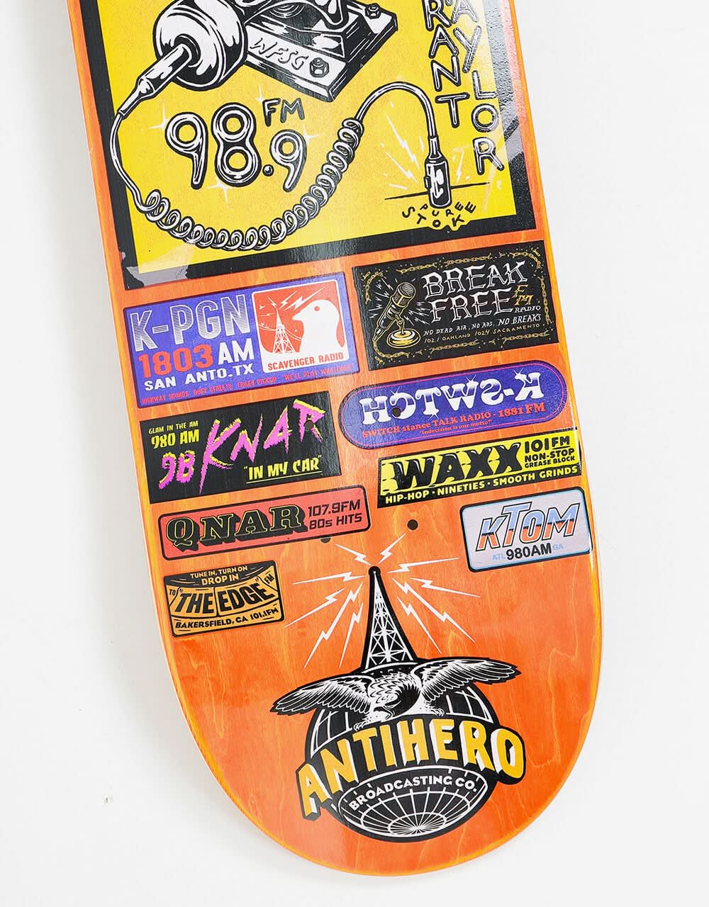 Anti Hero Taylor Broadcasting Skateboard Deck - 8.25"