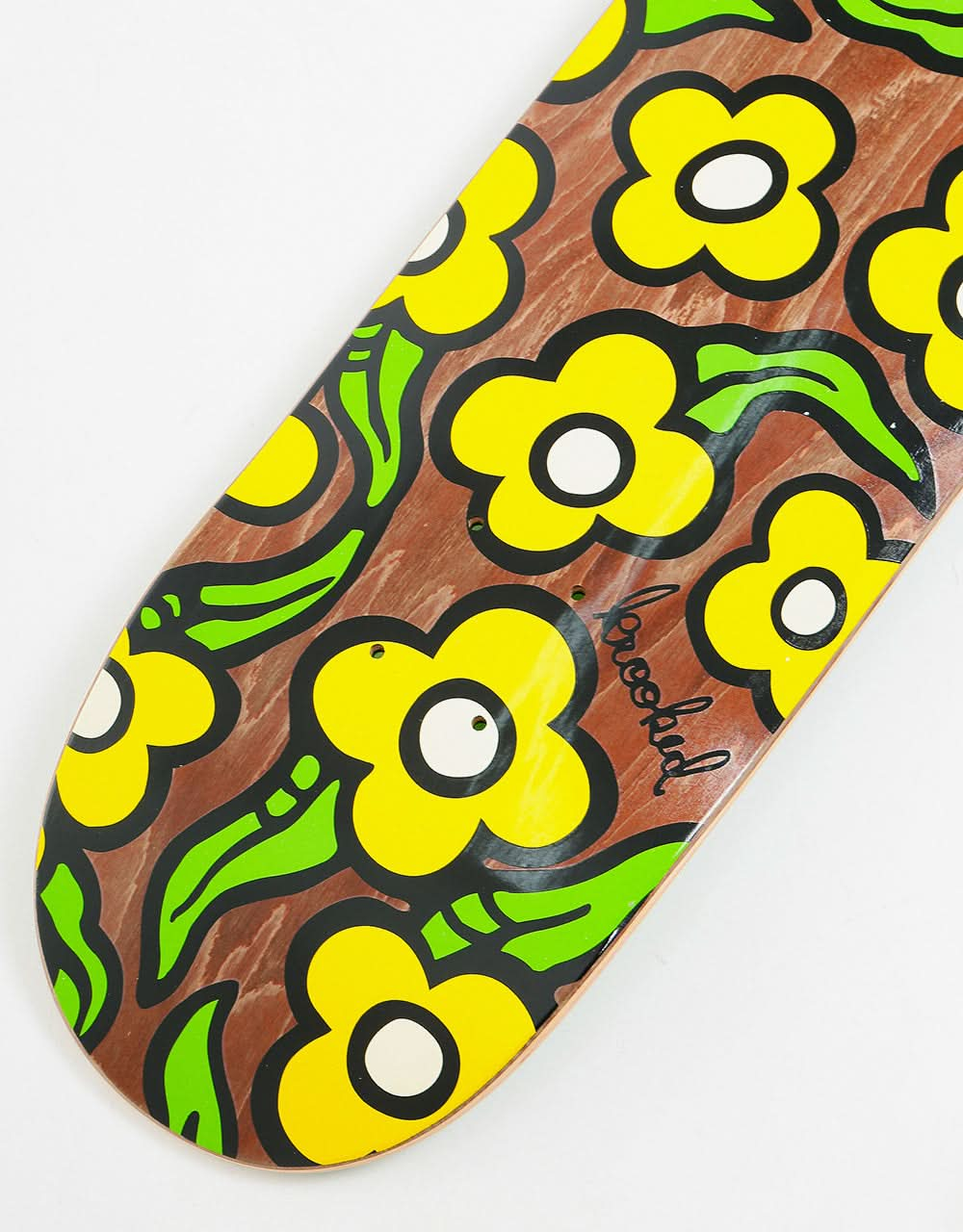 Krooked Wild Style Flowers Skateboard Deck - 7.75"