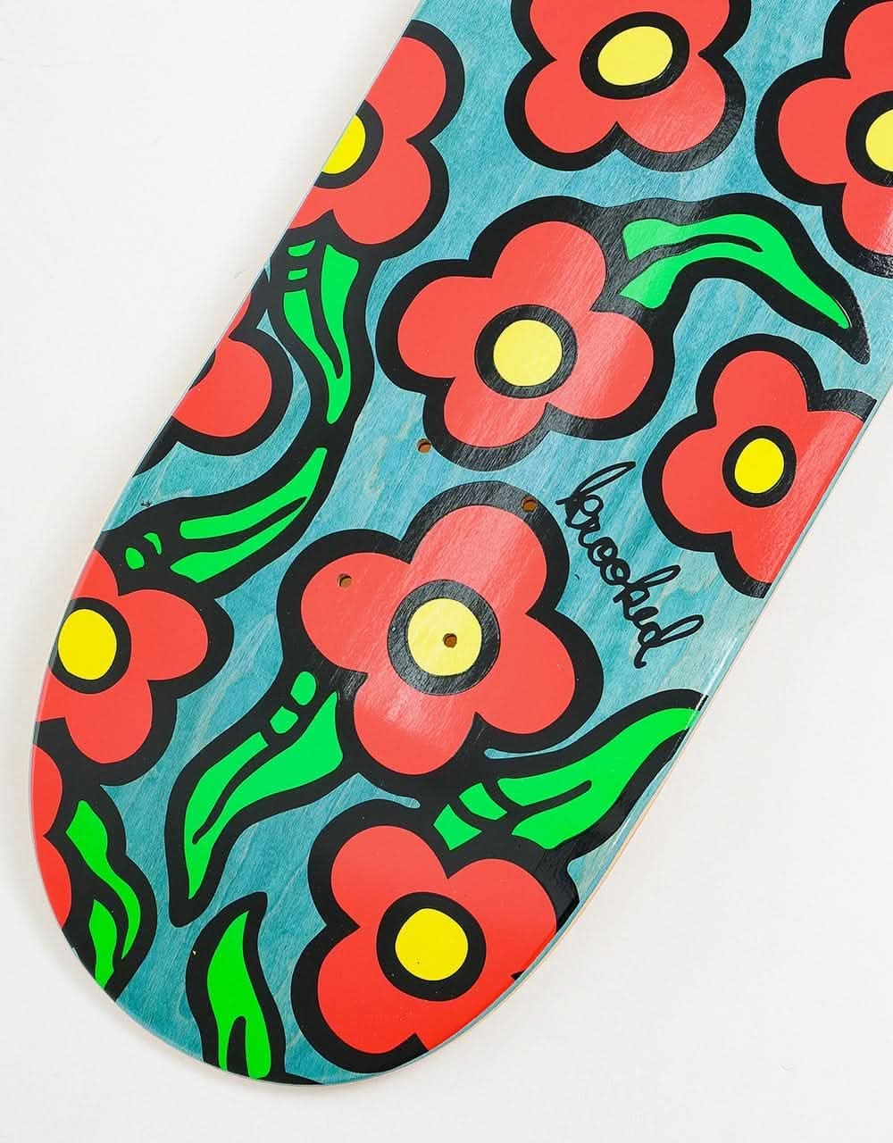 Krooked Wild Style Flowers Skateboard Deck - 8.25"