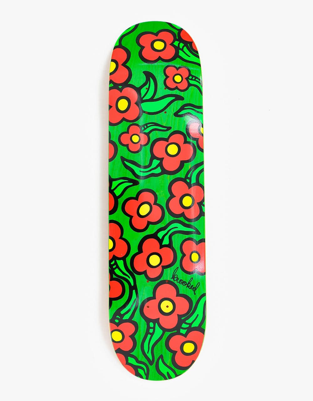 Krooked Wild Style Flowers Skateboard Deck - 8.25"