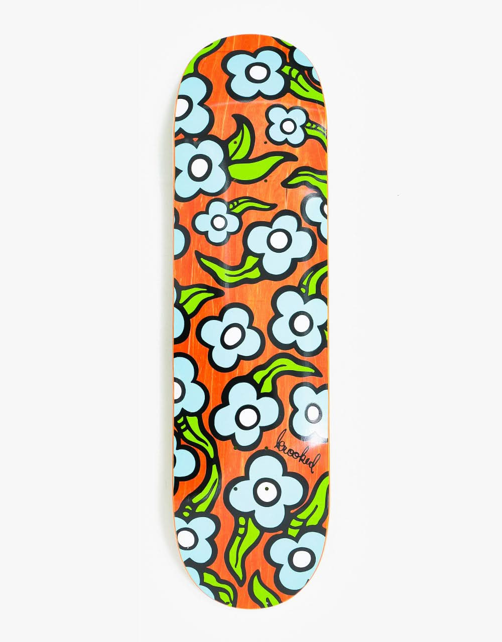 Krooked Wild Style Flowers Skateboard Deck - 8.5"