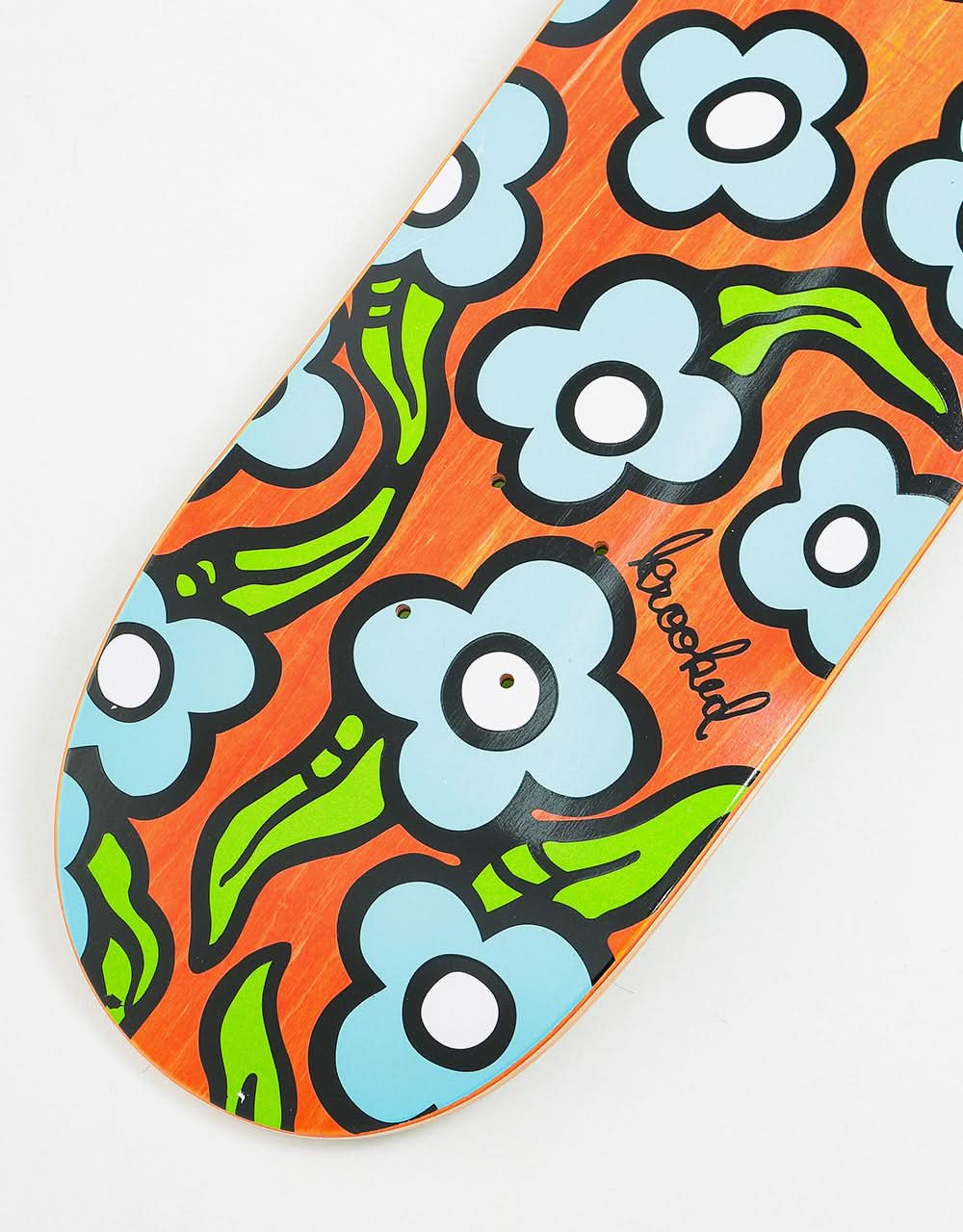 Krooked Wild Style Flowers Skateboard Deck - 8.5"