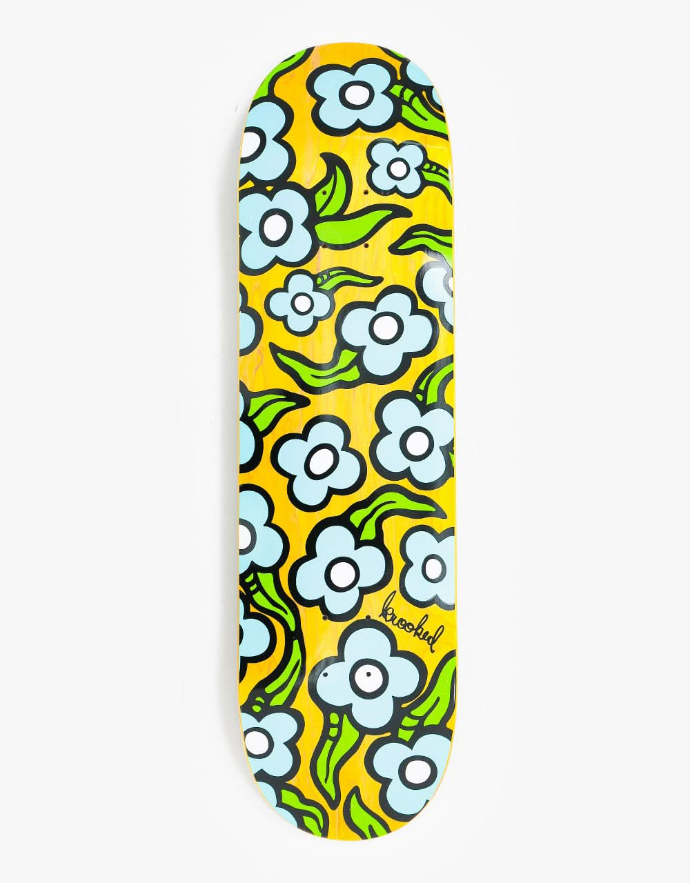 Krooked Wild Style Flowers Skateboard Deck - 8.5"