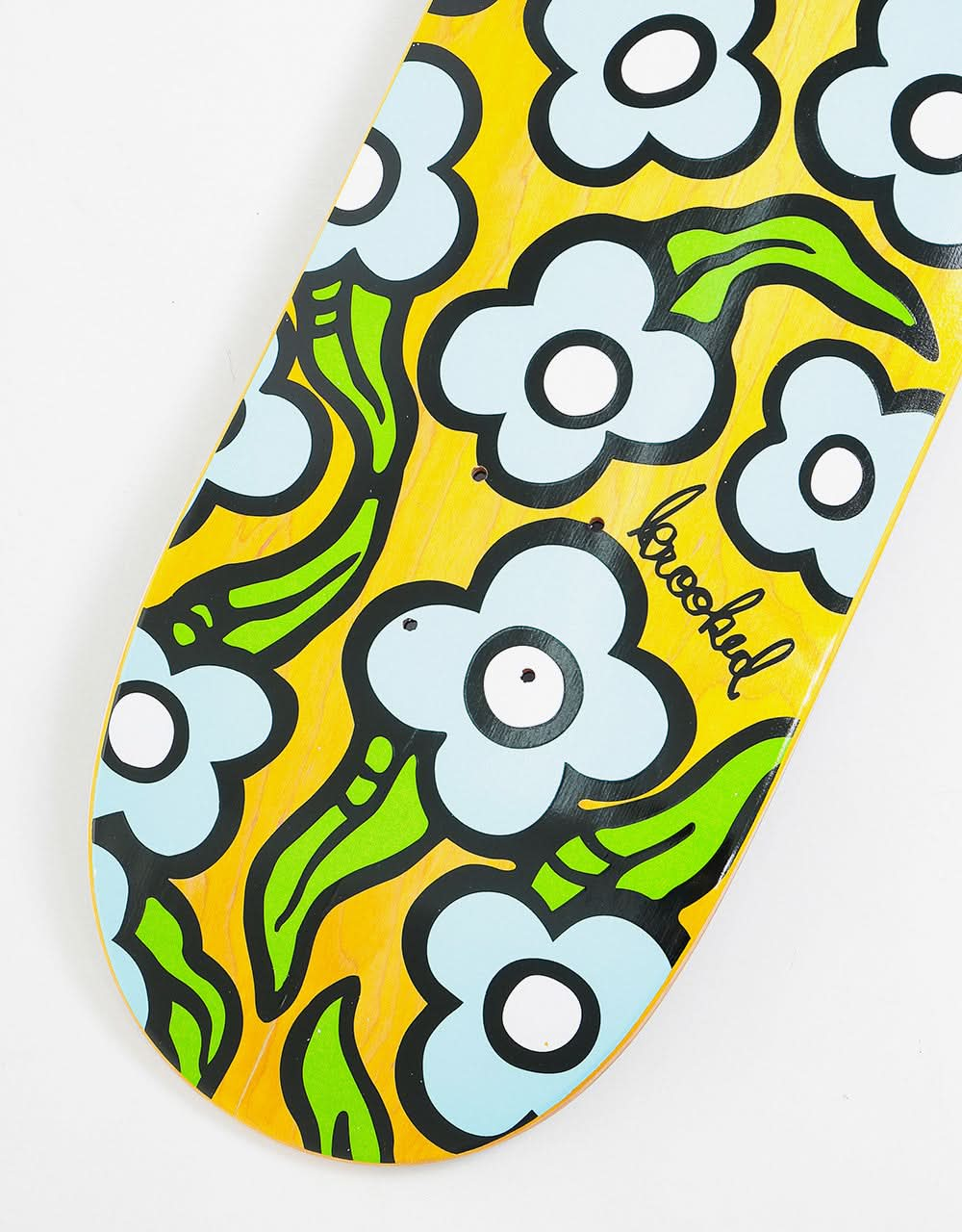 Krooked Wild Style Flowers Skateboard Deck - 8.5"