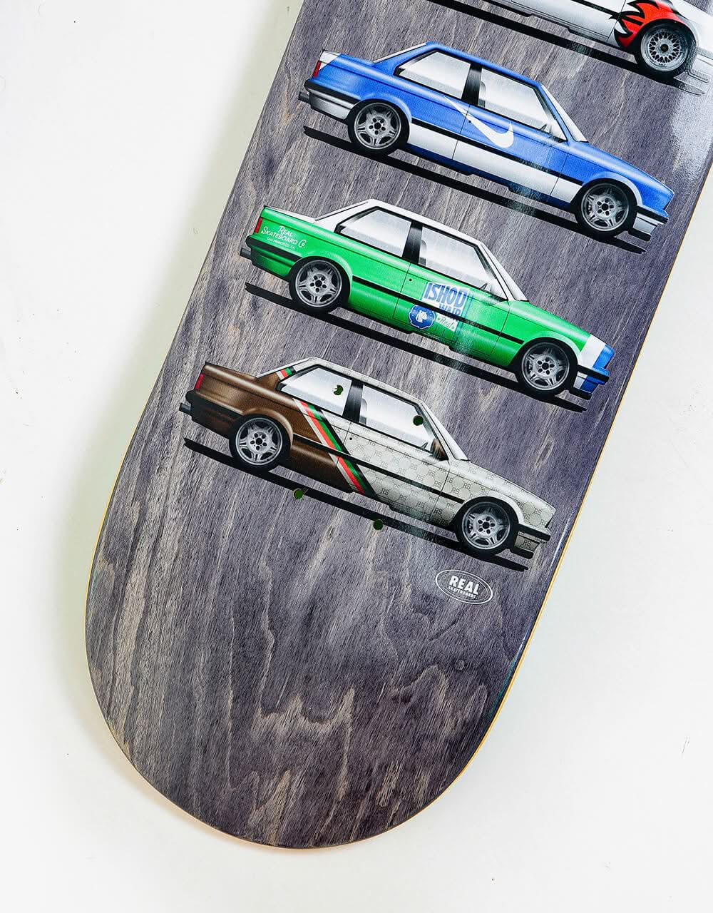 Real Ishod Customs Twin Tail Skateboard Deck - 8.5"