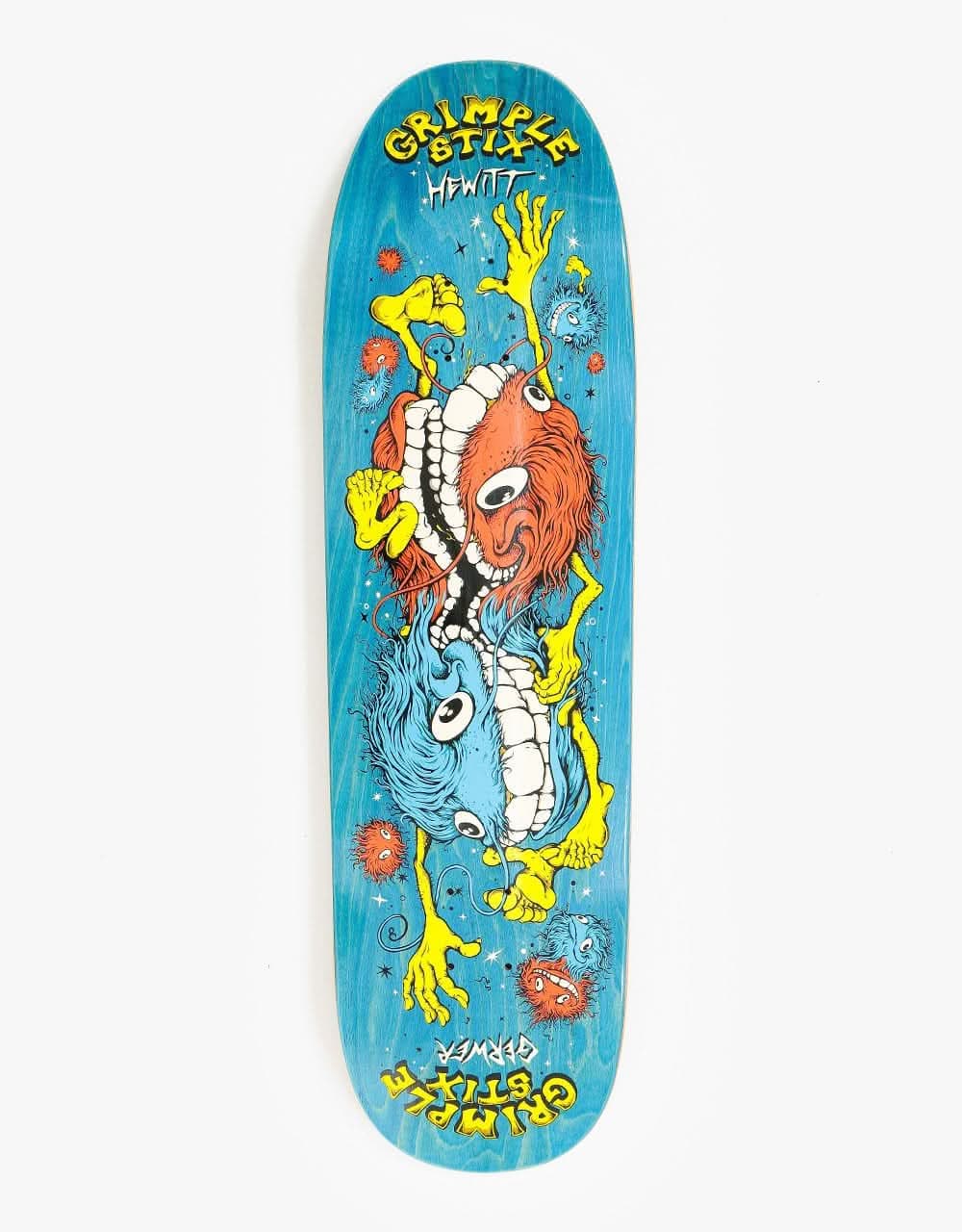 Anti Hero Hewitt & Gerwer Grimplestix Twins Skateboard Deck - 9"