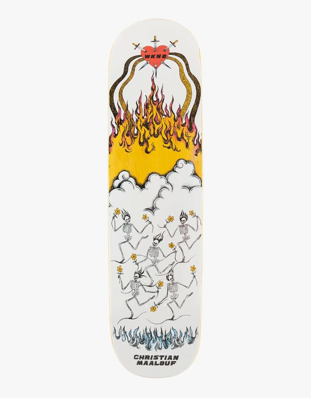 WKND Maalouf Running with the Daisies Skateboard Deck - 8"