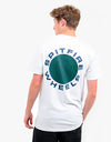 Spitfire Classic '87 Swirl T-Shirt - Ash Heather/Green-Navy