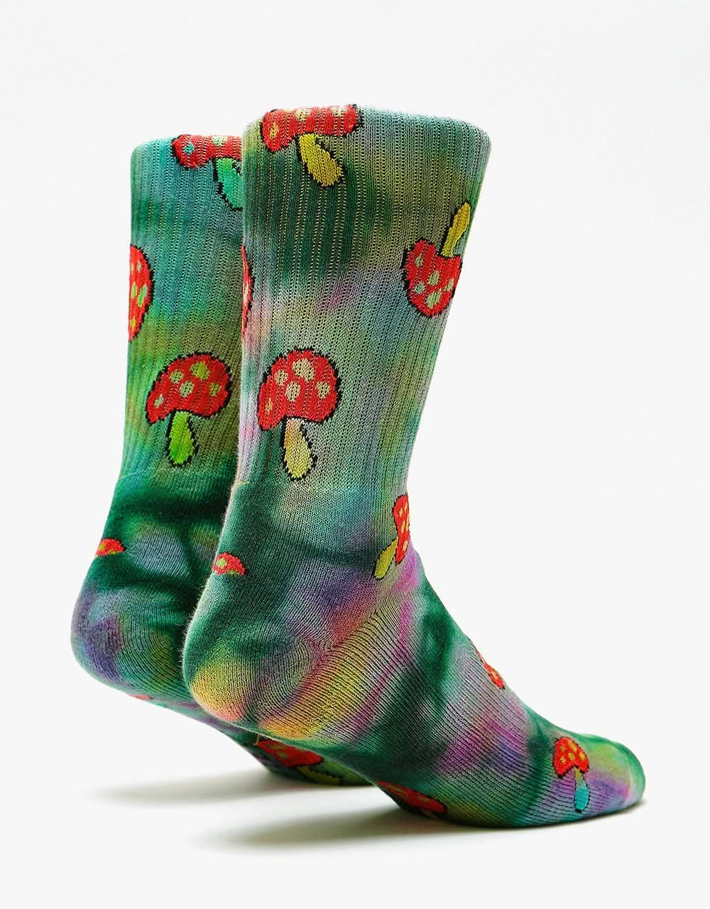 Route One Shrooms Socks - Deep Tie Dye