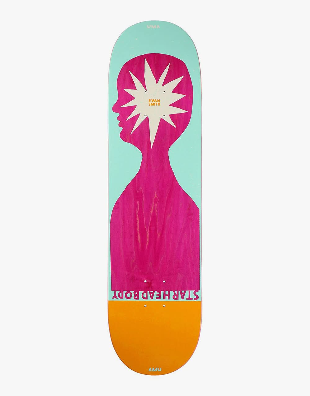 UMA Landsleds Evan Smith Starheadbody Skateboard Deck - 8.25"