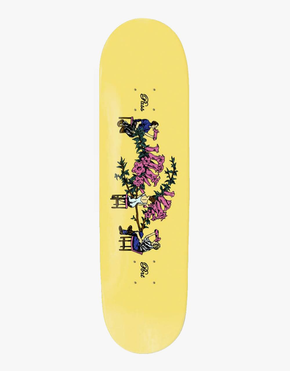 Pass Port Bar 'Working Floral Series' Skateboard Deck - 8"