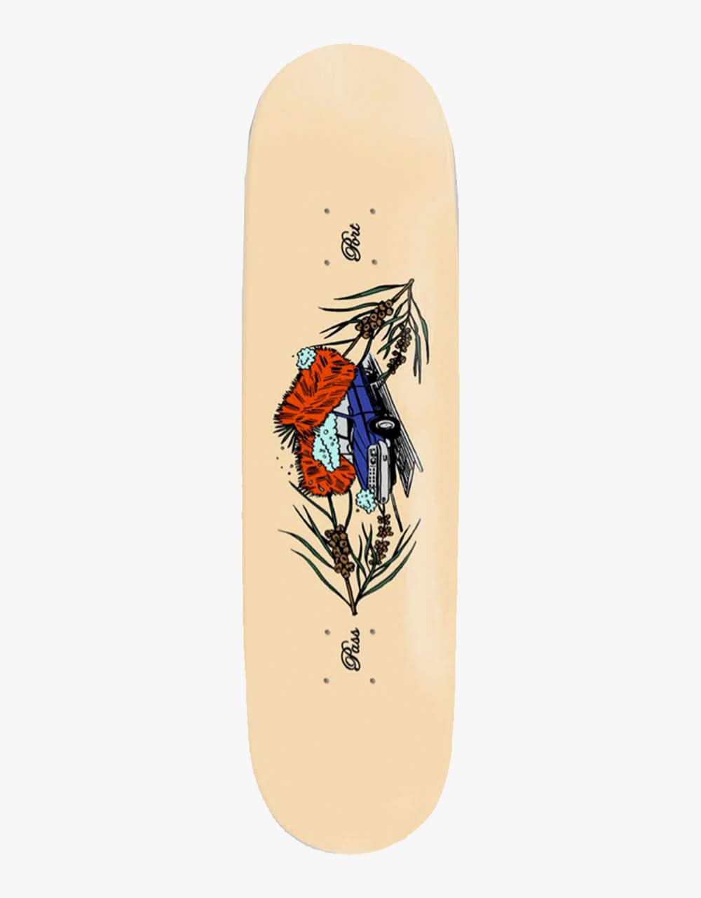 Pass Port Wash 'Working Floral Series' Skateboard Deck - 8.5"