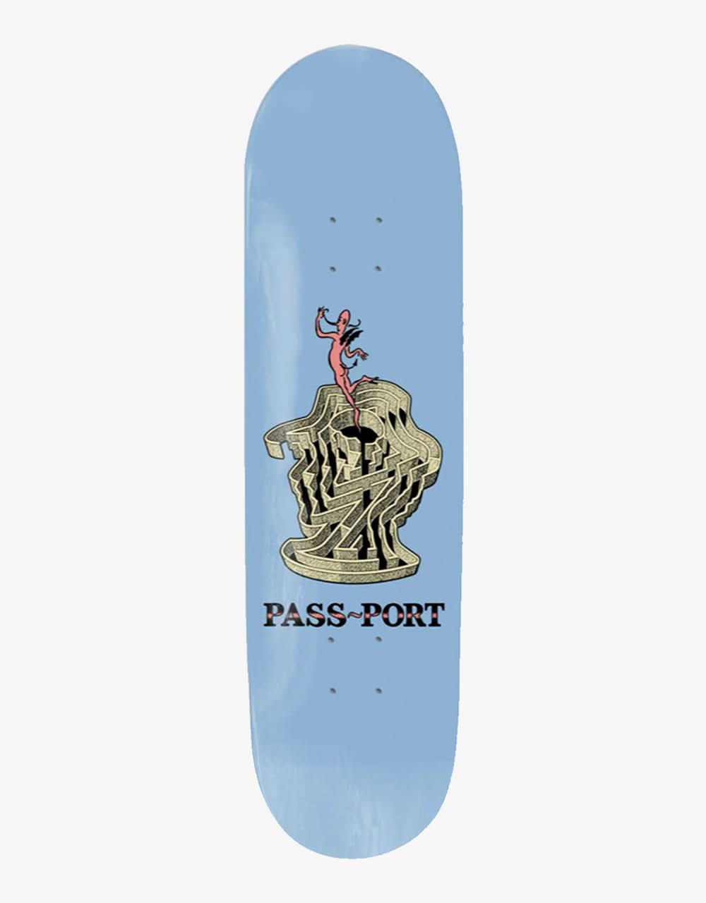 Pass Port Head 'Maze Series' Skateboard Deck - 8.38"