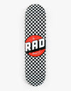 Rad Checker Skateboard Deck - 8"