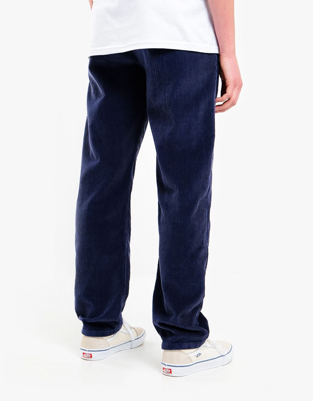 Route One Relaxed Fit Big Wale Cords – Marineblau