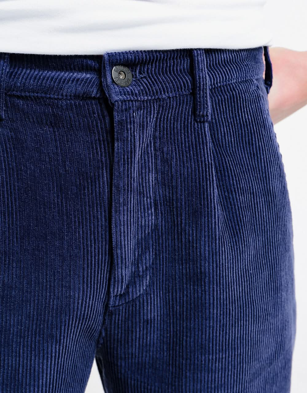 Route One Relaxed Fit Big Wale Cords - Navy