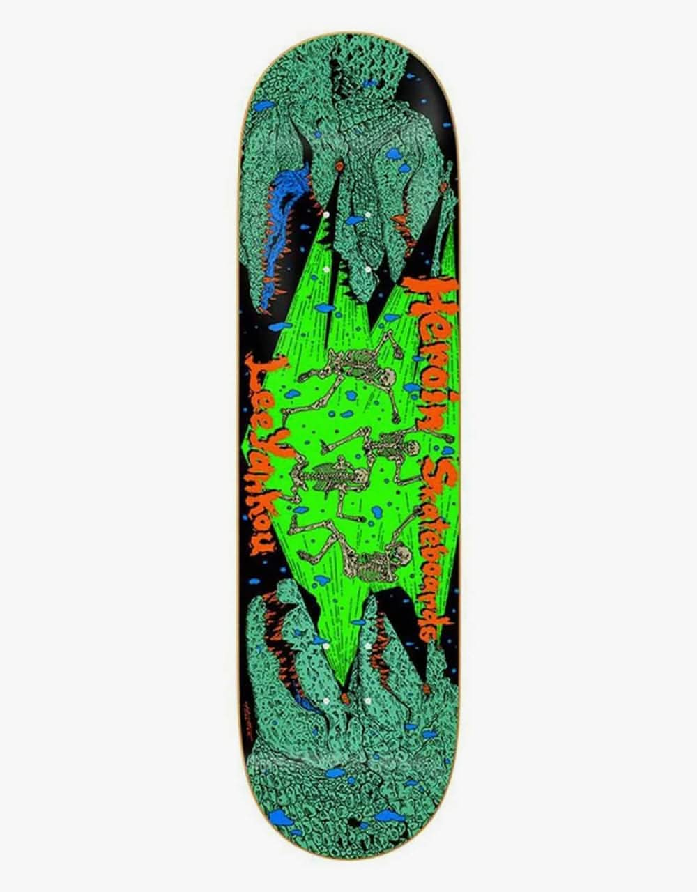 Heroin Yankou Croc Skateboard Deck - 8.25” 