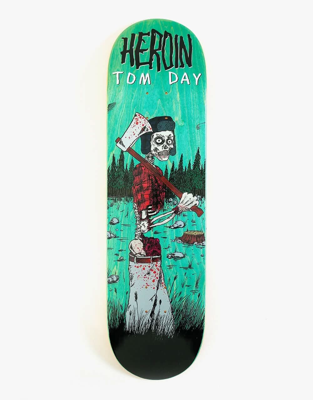 Heroin Day Woodsman Skateboard Deck - 8.75” 