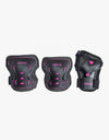 Bullet Blast V2 Junior Triple Padset - Black/Pink