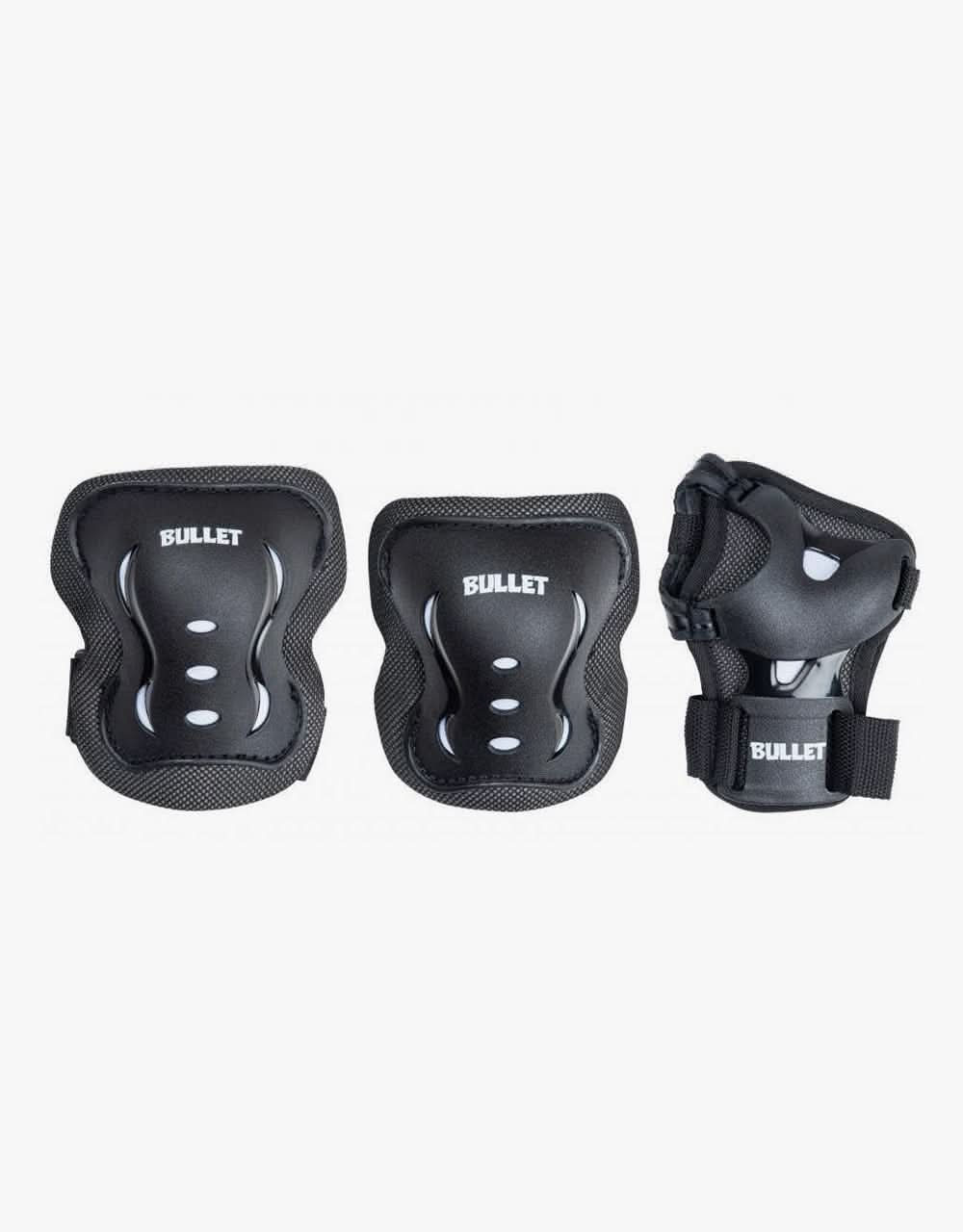 Bullet Blast V2 Junior Triple Padset - Black/White