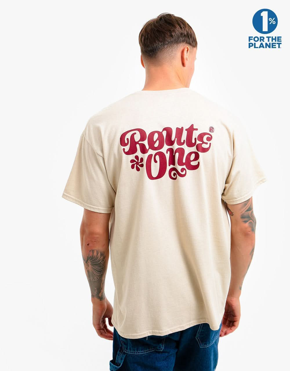 Route One Seventies T-Shirt - Sand