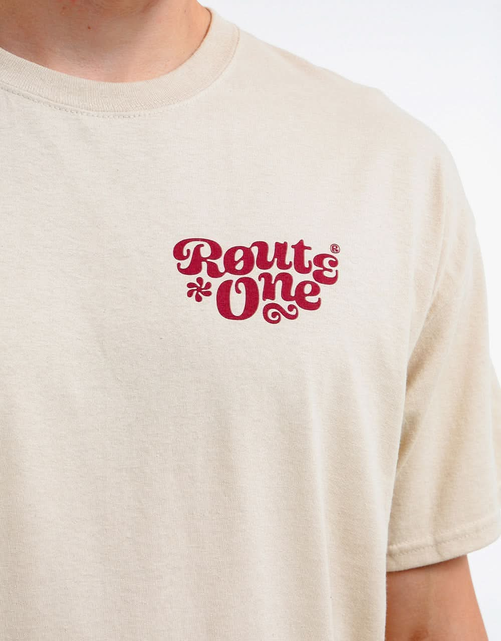 Route One Seventies T-Shirt - Sand