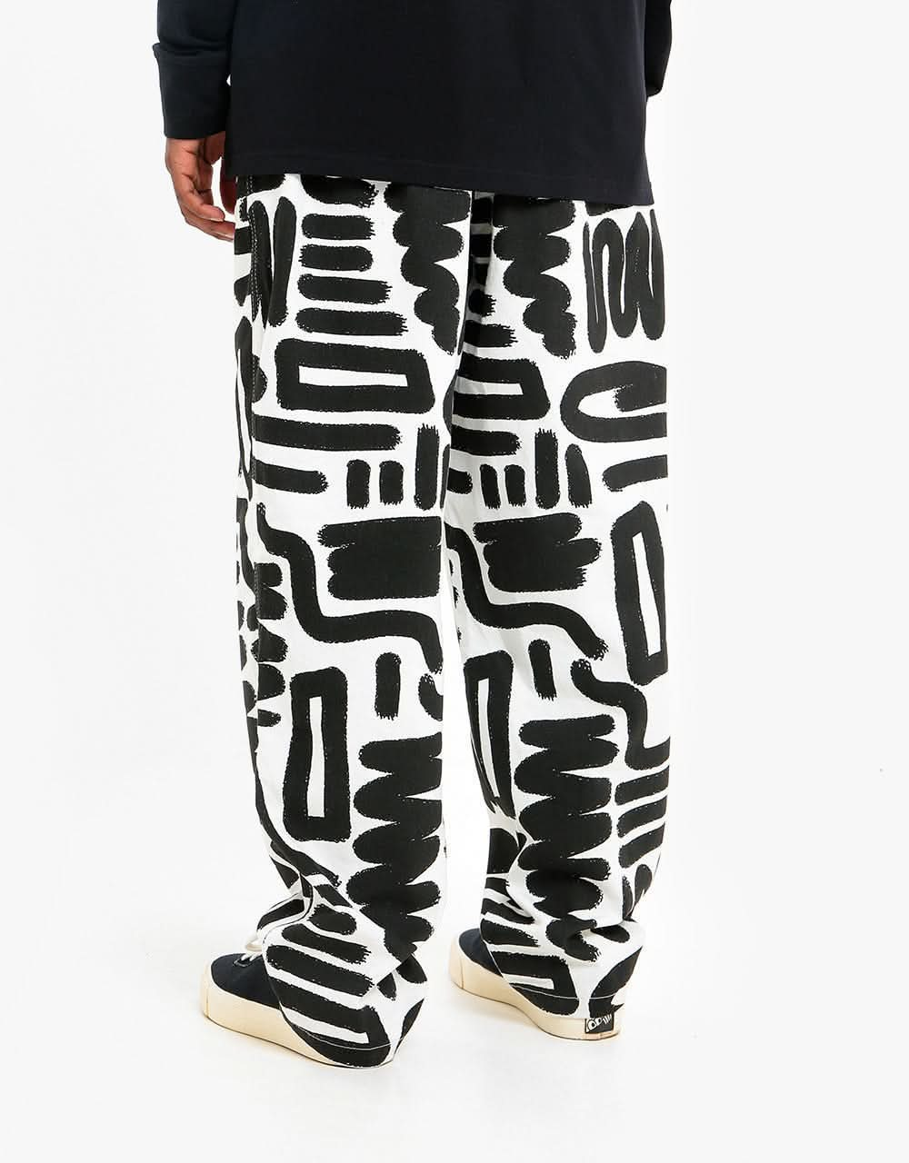 Route One Organic Baggy Pants - Brushstrokes