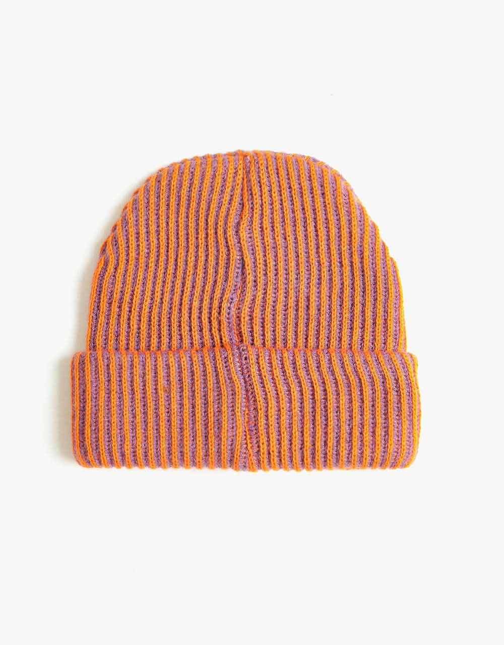 Route One Contra Fisherman Beanie - Purple/Orange