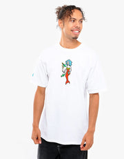 Camiseta Krooked Sirena - Blanco