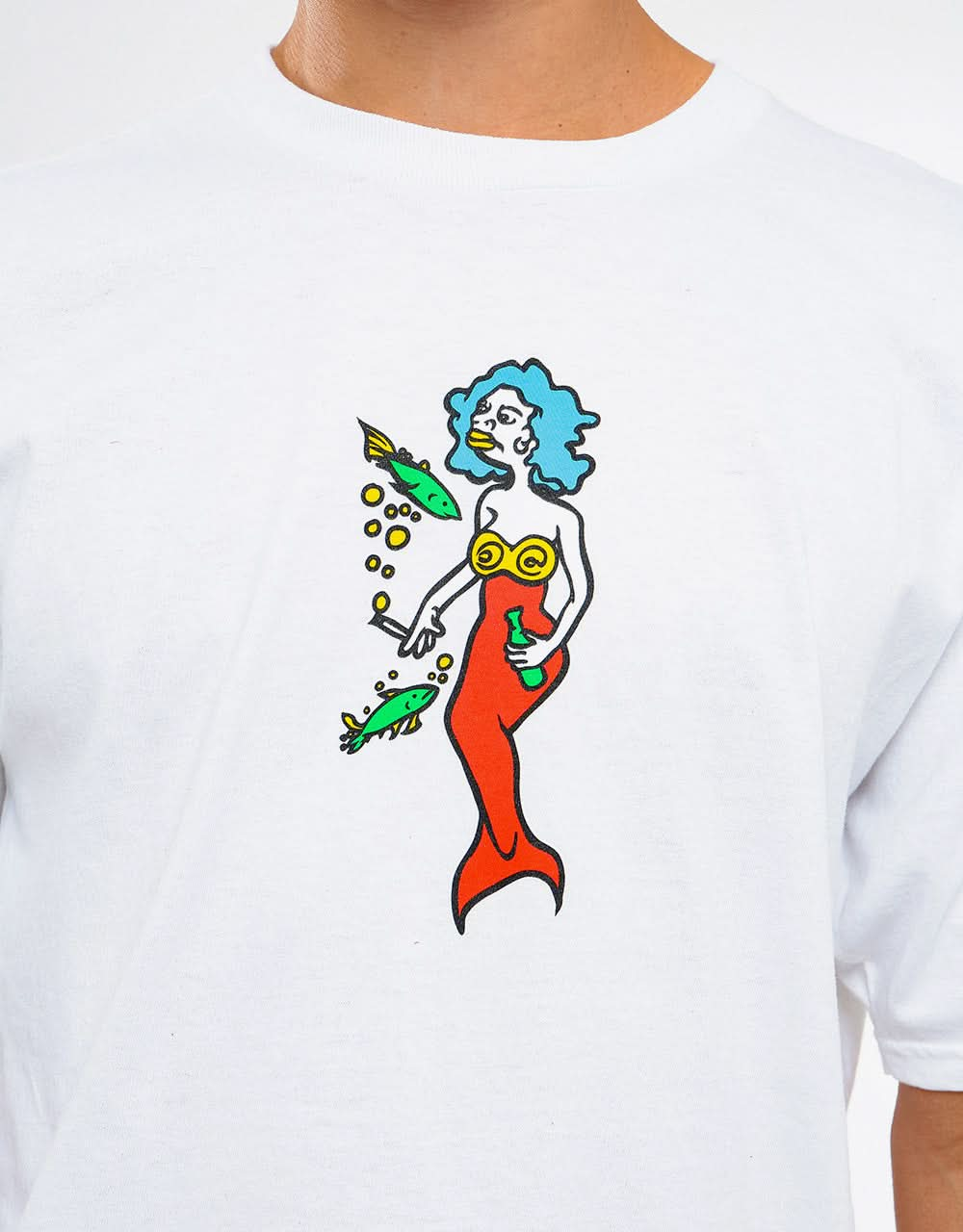 T-shirt Krooked Sirena - bianca