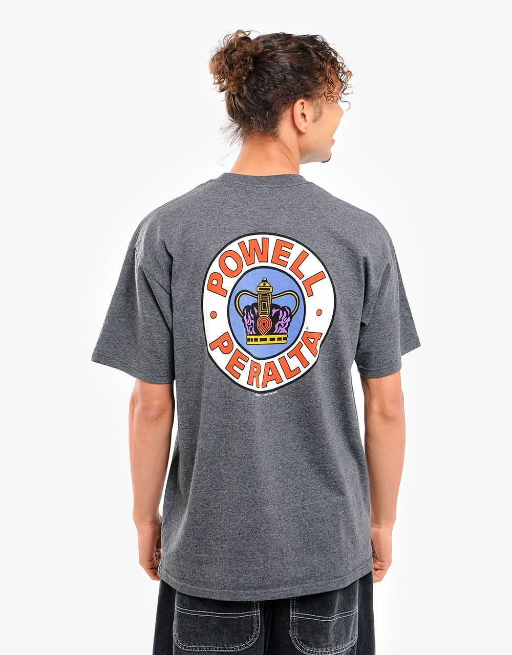 Powell Peralta Supreme T-Shirt - Charcoal Heather