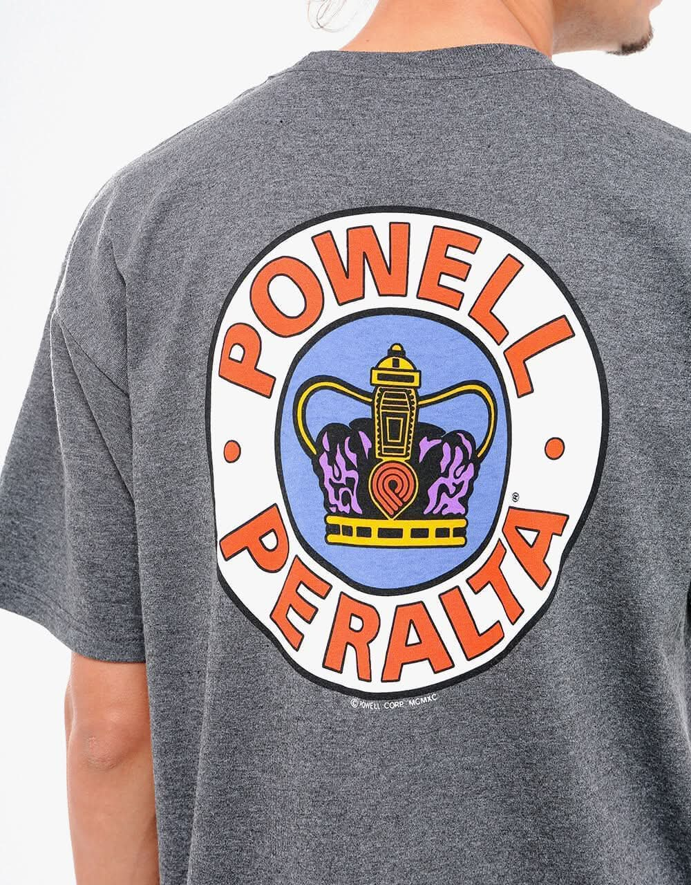 Powell Peralta Supreme T-Shirt - Charcoal Heather