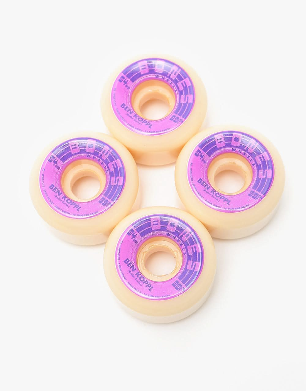 Bones Koppl Rollersurfer V6 Wide-Cut STF 99a Skateboard Wheel - 54mm