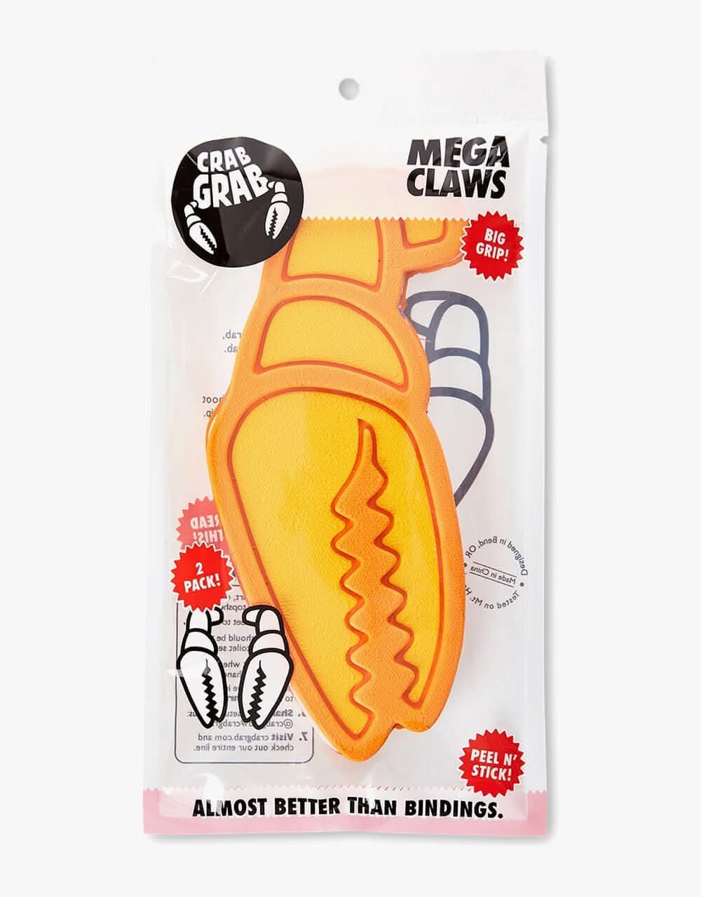 Crab Grab Mega Claw Snowboard Traction - Orange Juice