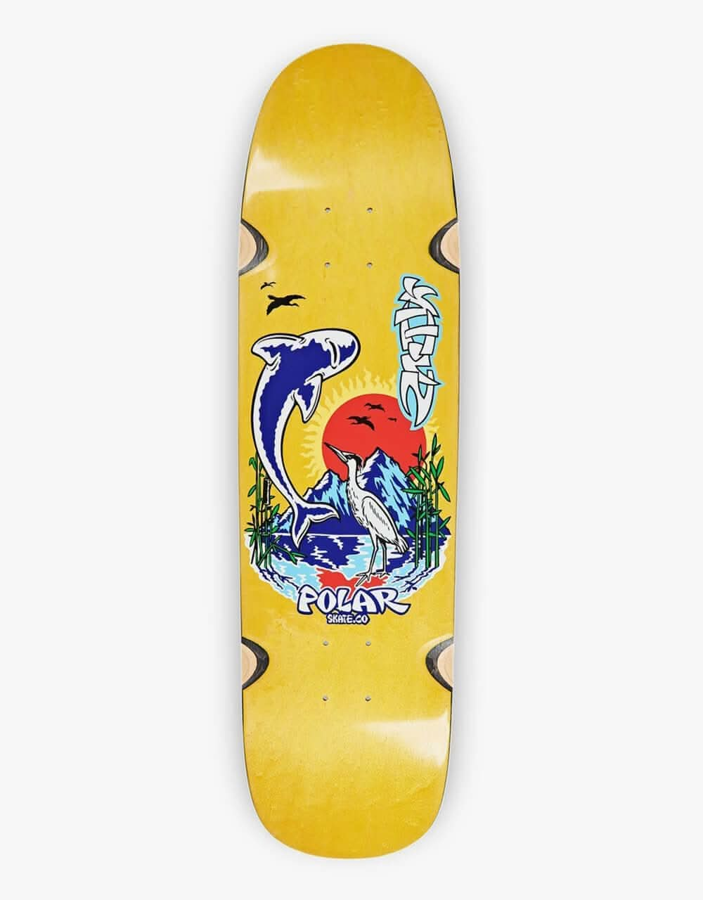 Polar Sanbongi Mt. Fuji Skateboard Deck - P9 Shape 8.625" (inc Wheel Wheel Wells)