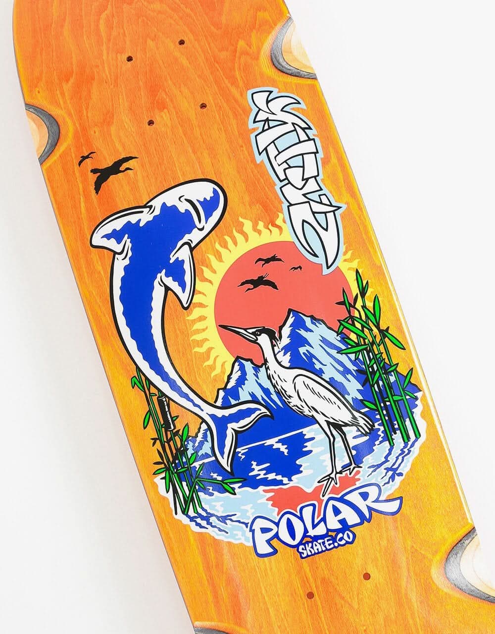 Polar Sanbongi Mt. Fuji Skateboard Deck - SURF Jr. Shape 8.75" (inc Wheel Wheel Wells)