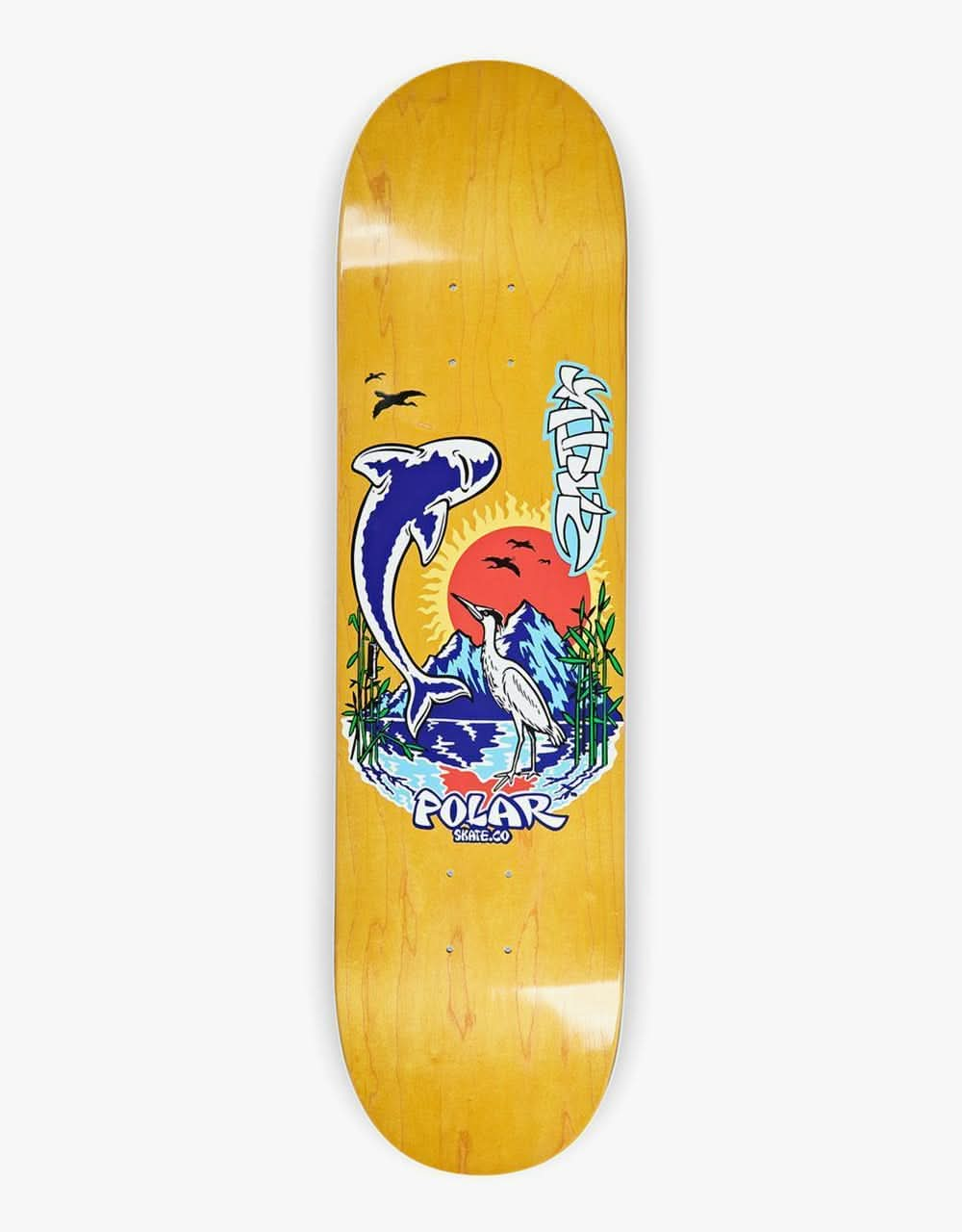 Polar Sanbongi Mt. Fuji Skateboard Deck - 8.5"