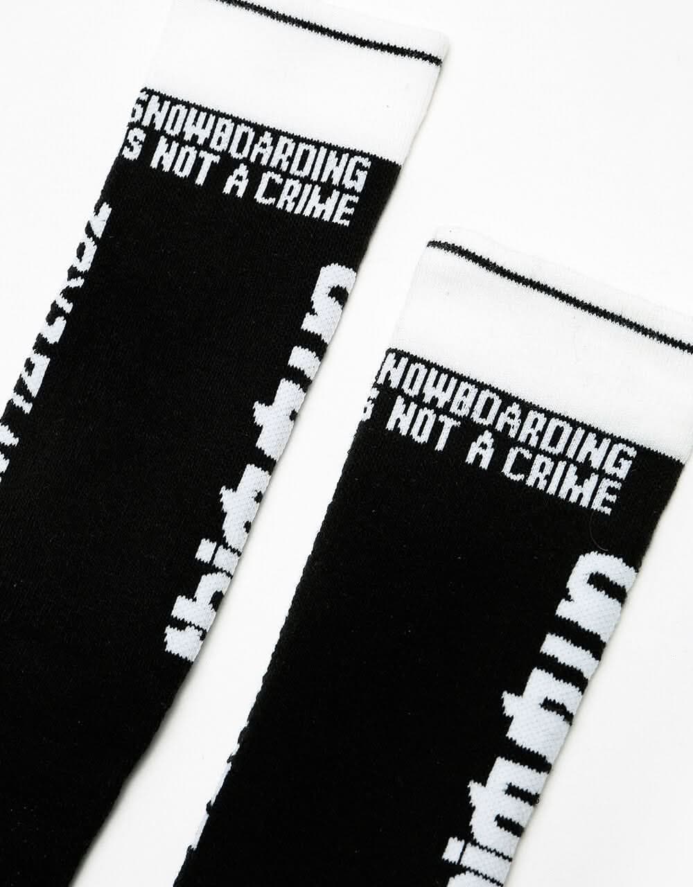 ThirtyTwo x Santa Cruz Snowboard Socks - Black/White