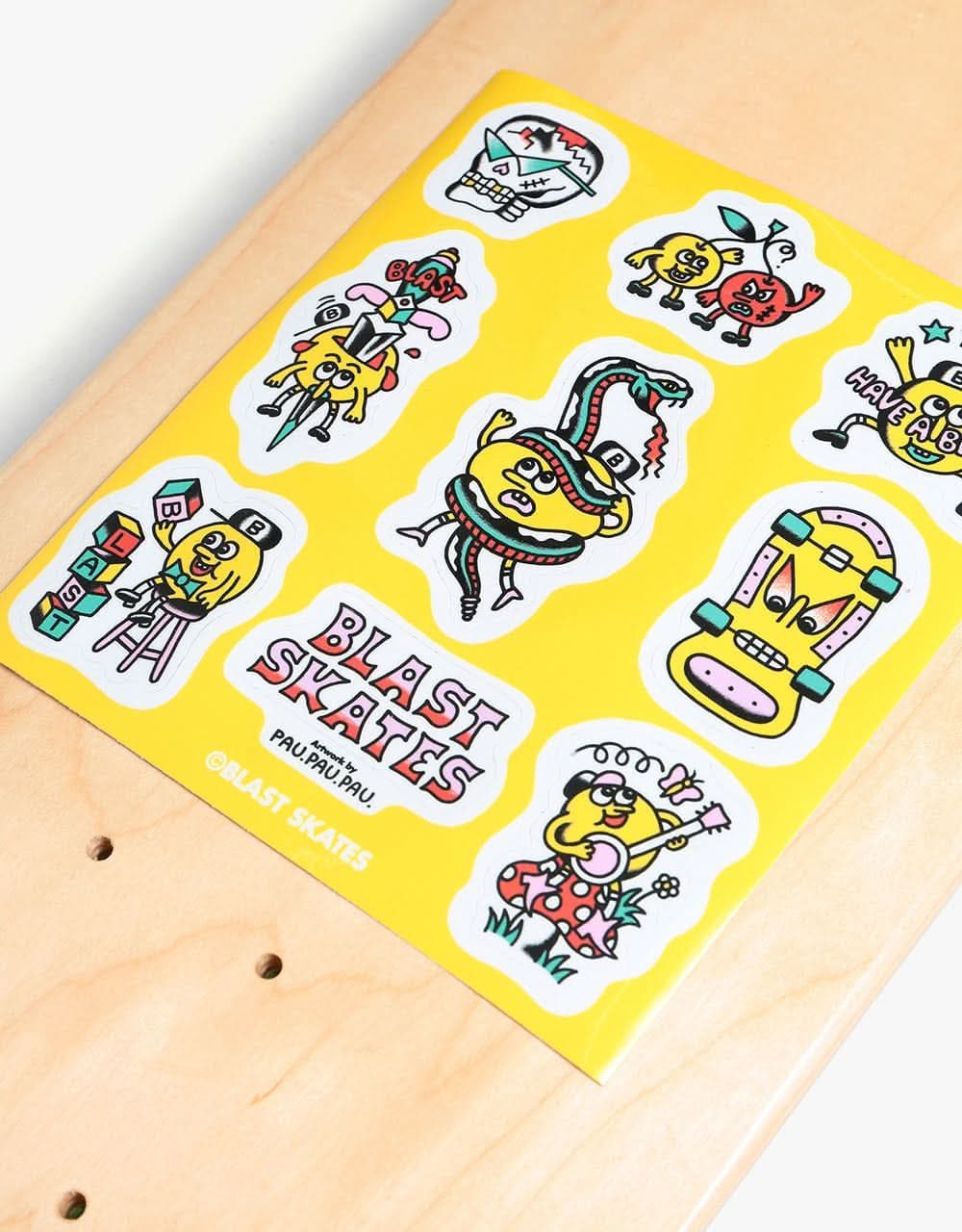 Blast Pau Mascot Sticker Sheet