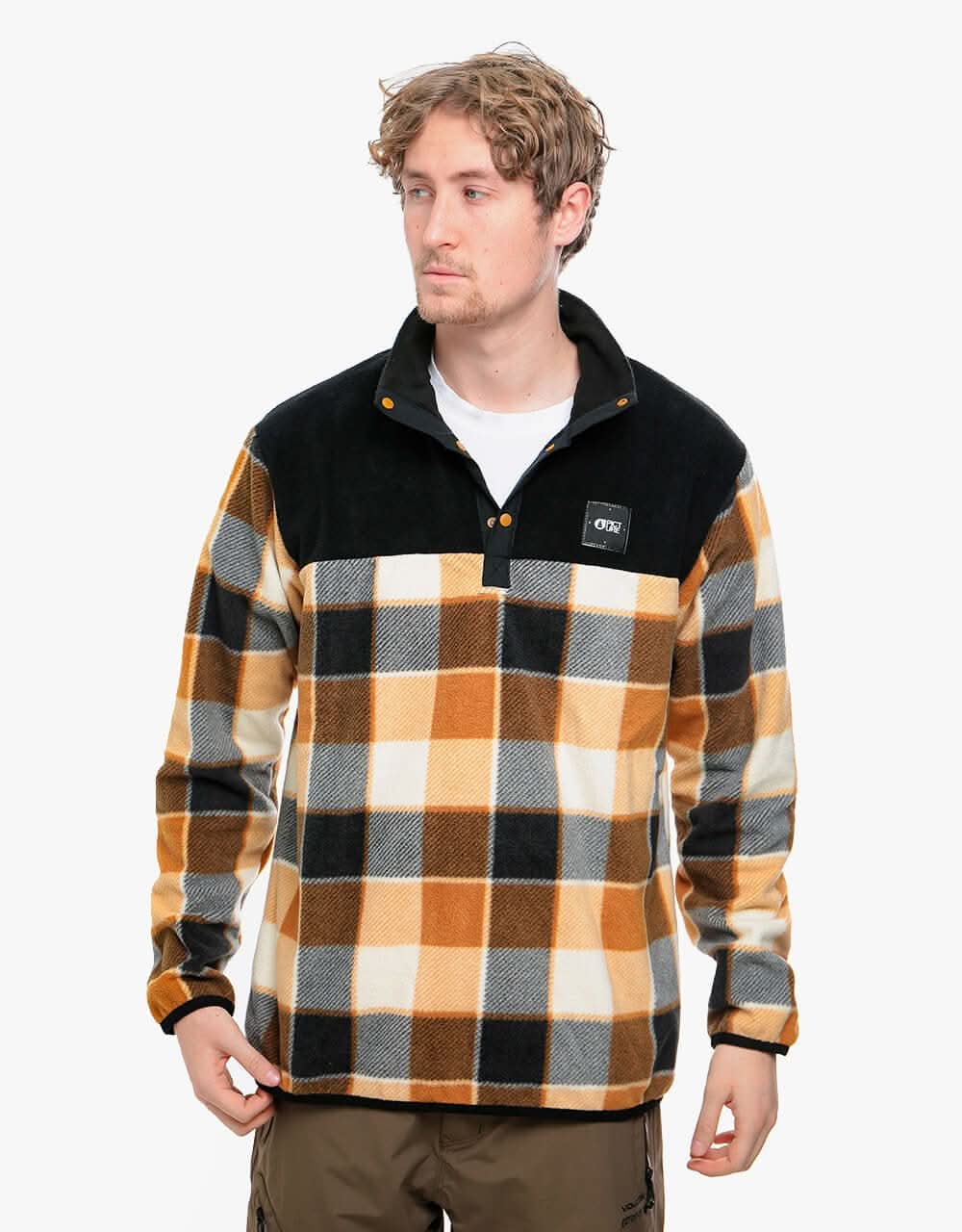 Picture Mathew 1/4 Fleece - Plaid M