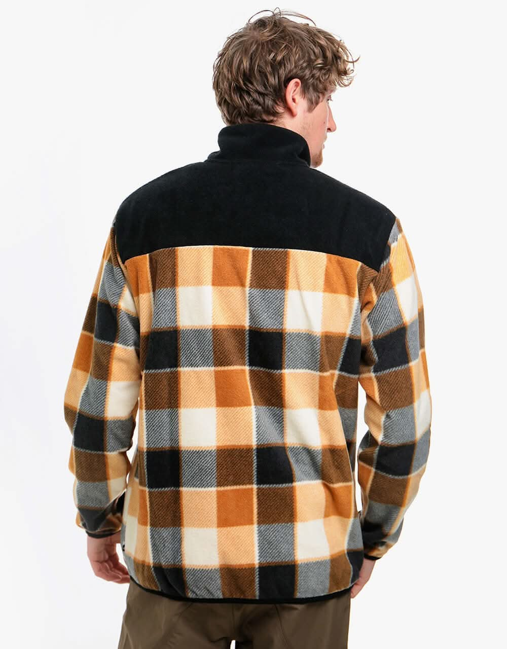 Picture Mathew 1/4 Fleece - Plaid M