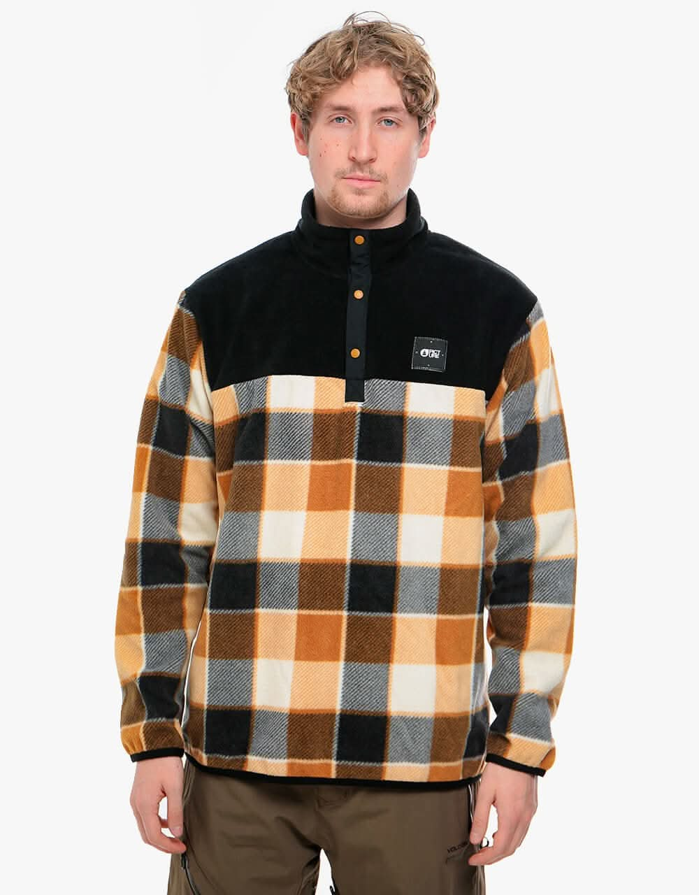 Picture Mathew 1/4 Fleece - Plaid M