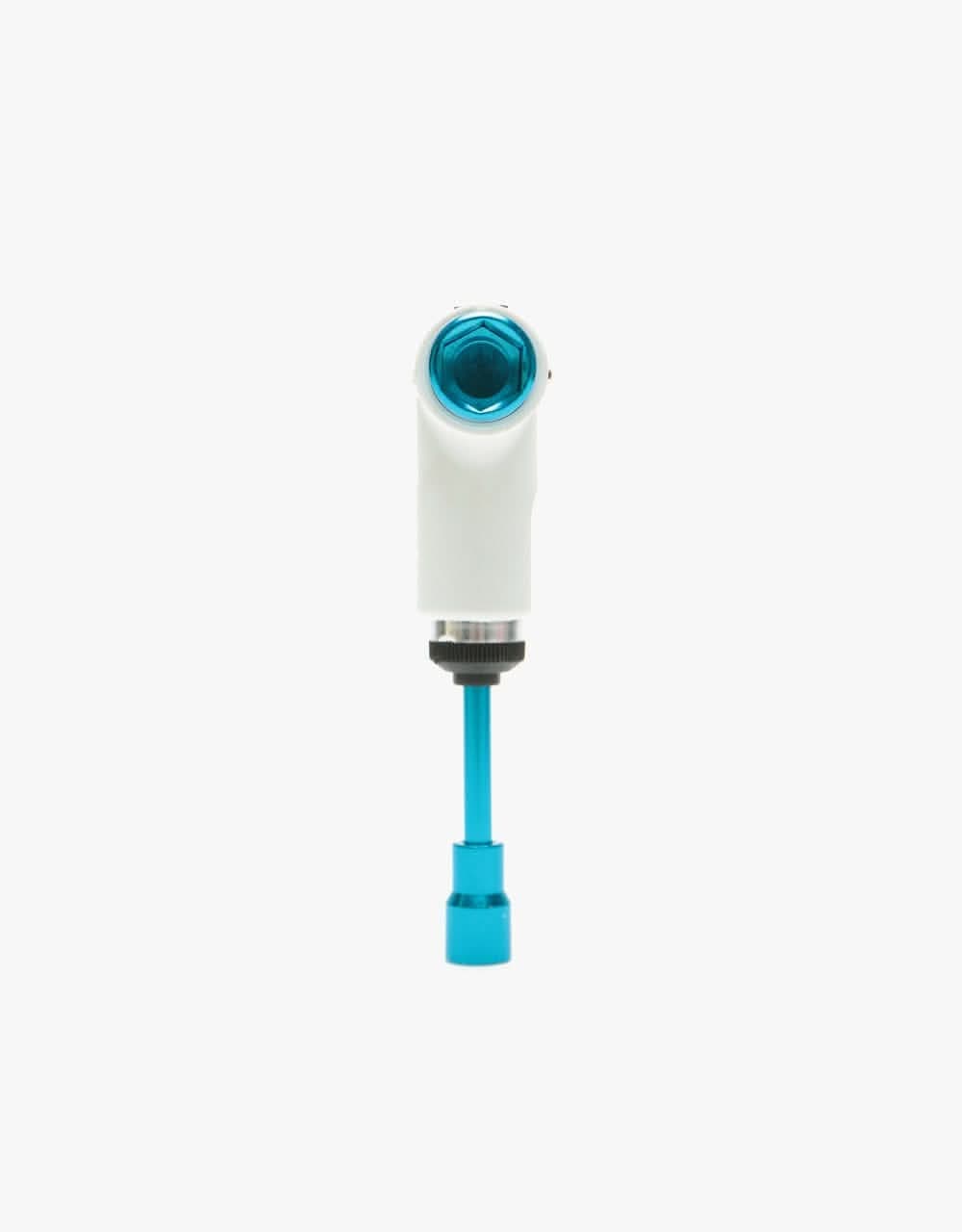 Silver Ratchet Skateboard Tool - White/Blue