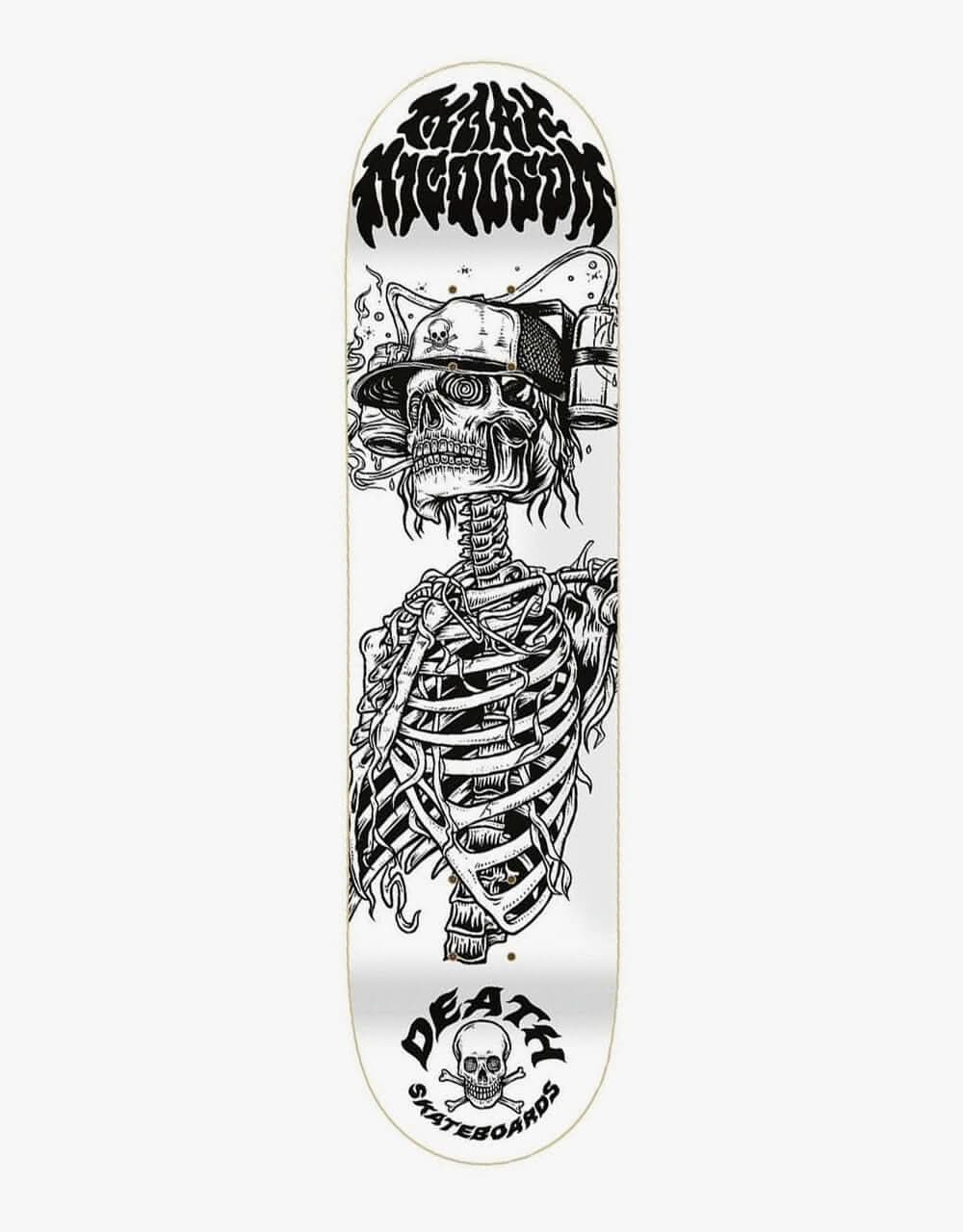 Death Nicolson Beer Helmet Skateboard Deck - 9”