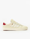 adidas Puig Indoor Skate Shoes - Chalk White/Chalk White/Scarlet